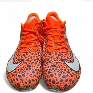 Nike Vibrant Orange and Black Patterned Shoes